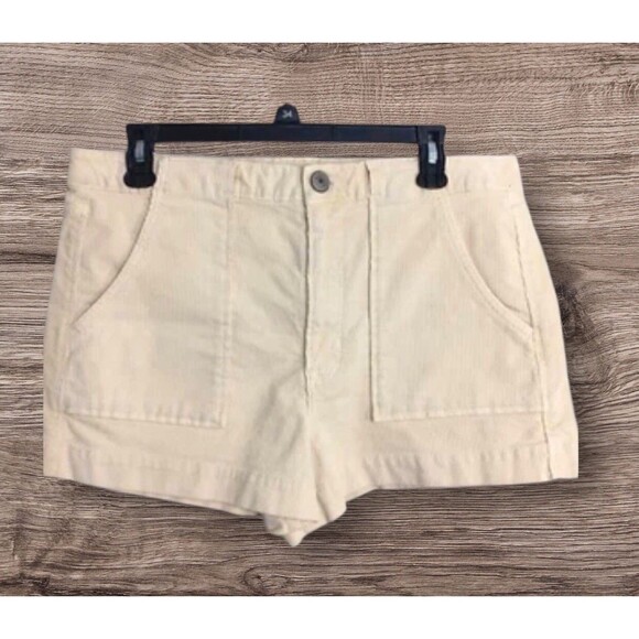 American Eagle Outfitters Pants - American Eagle Corduroy Shorts 12 Retro High Waist Stretch Beach Festival Boho